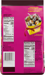 Hershey's and Reese's assorted miniatures bag showcasing individual wrapped chocolate pieces