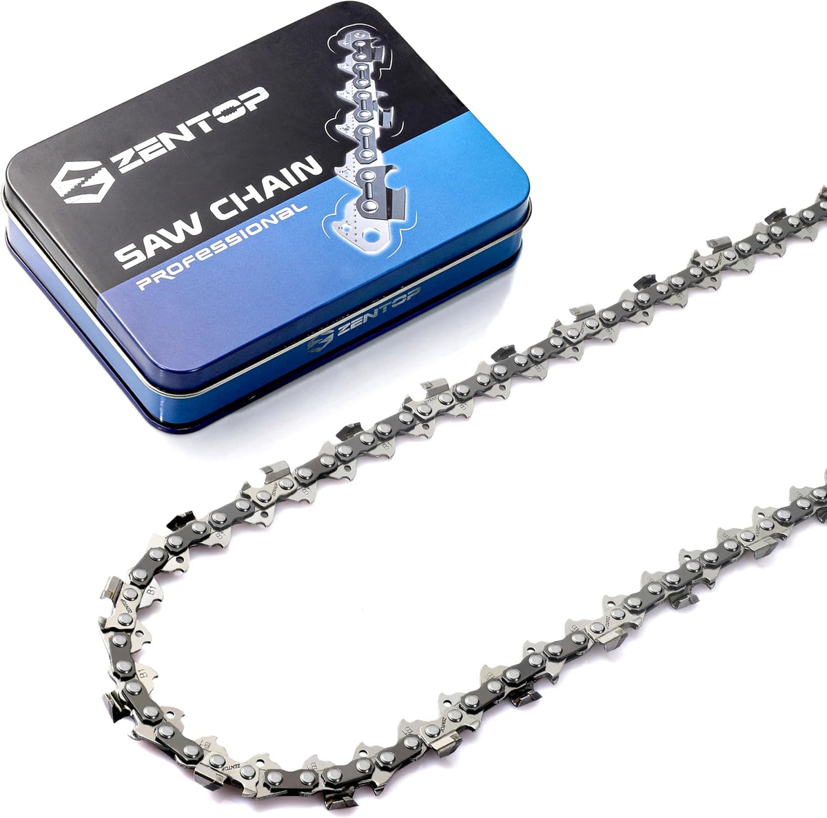 Zentop heavy duty chainsaw chain rivet detail