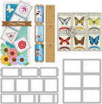 Globleland stamp frame pattern cutting dies front view