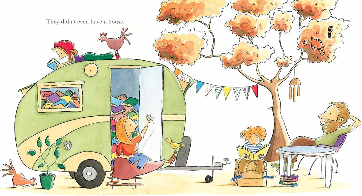 The Children Who Loved Books book cover illustration detail