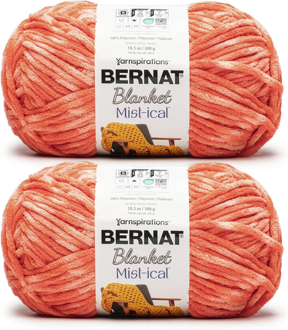 Bernat Blanket Mist-ical Purple Sky 2 Pack of 300g Yarn - Image 15