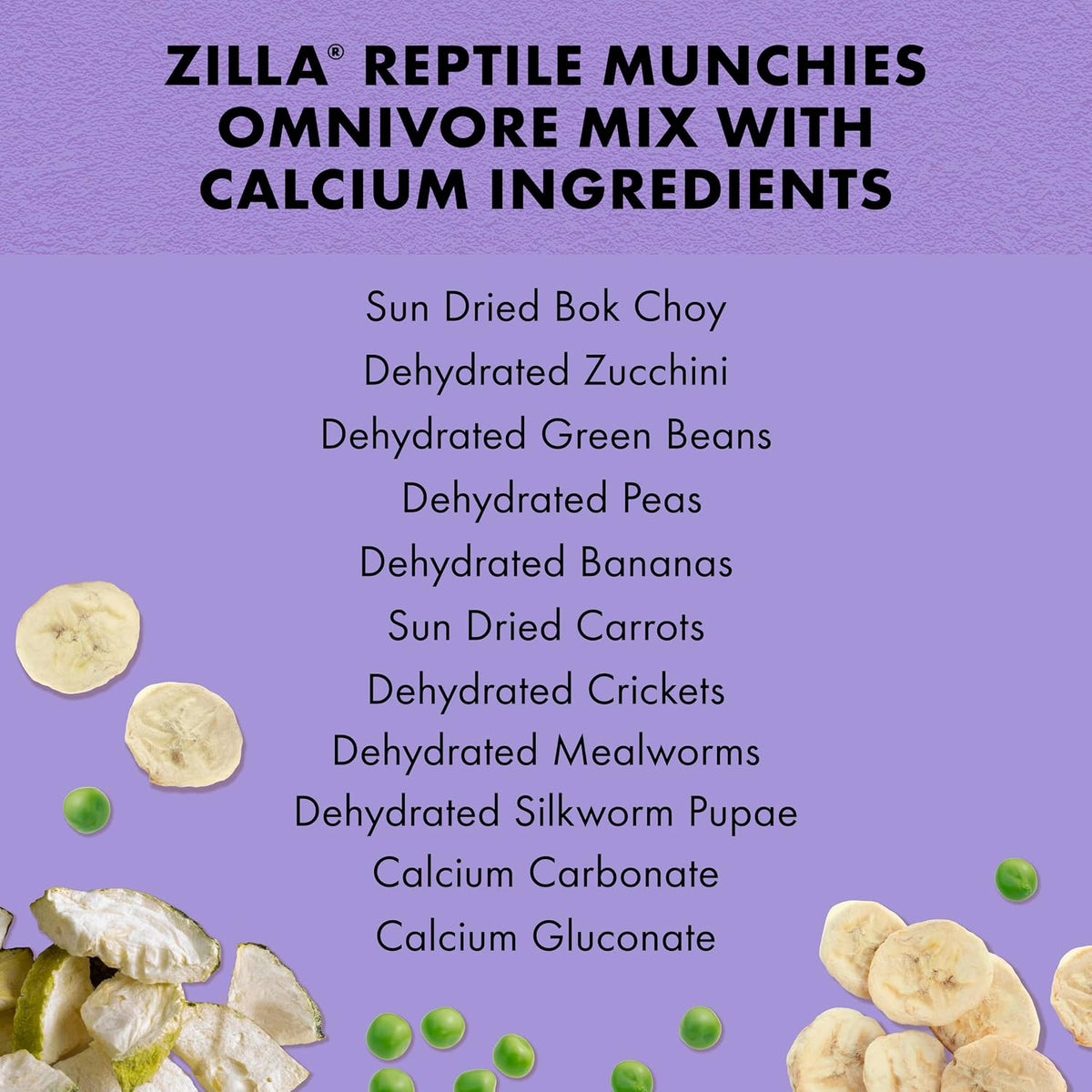 Rehydrated exotic pet food mix with mealworms and crickets