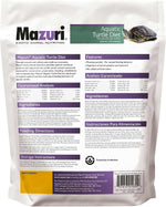 Mazuri freshwater formula turtle diet floating pellets close up