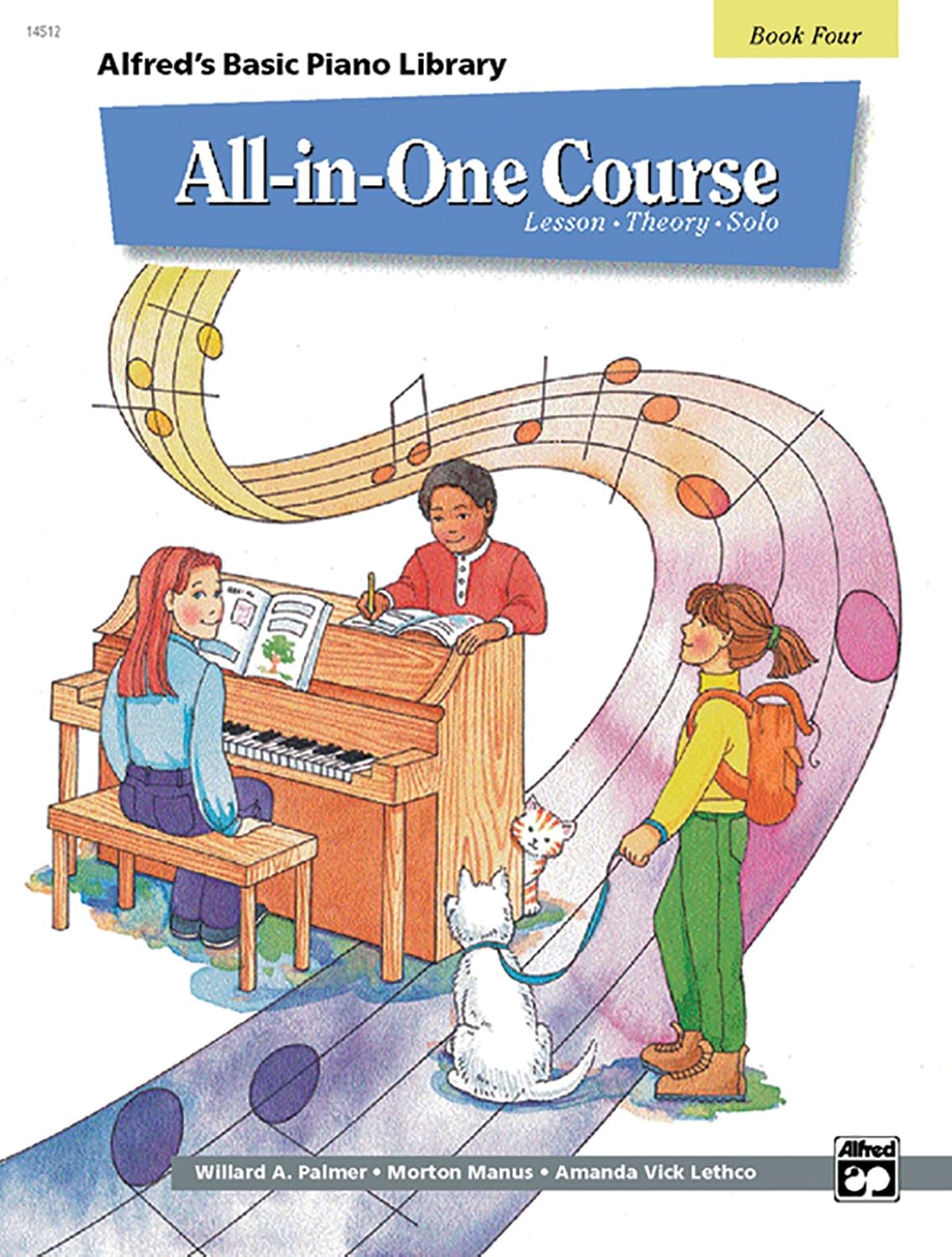 All-in-One Course for Children: Lesson, Theory, Solo, Book 4 (Alfred's Basic Piano Library) - Image 1