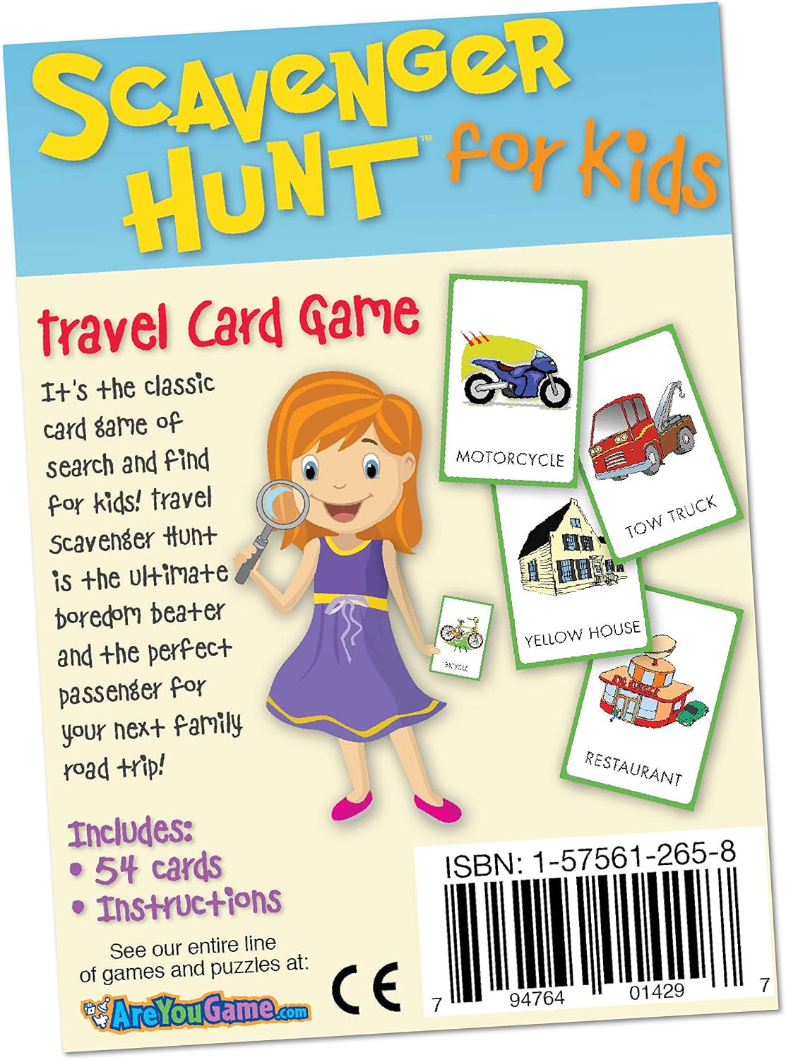 Briarpatch travel scavenger hunt cards displayed flat