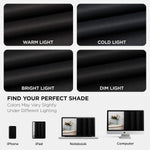 Joydeco light blocking window drapery folded display