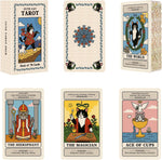 BWTY Cat Tarot Cards for Beginners front view of the 78 card deck