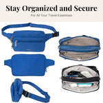 Baggallini Securtex Anti-Theft Belt Bag worn as crossbody