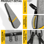 Letsrock guitar gig bag interior neck strap view