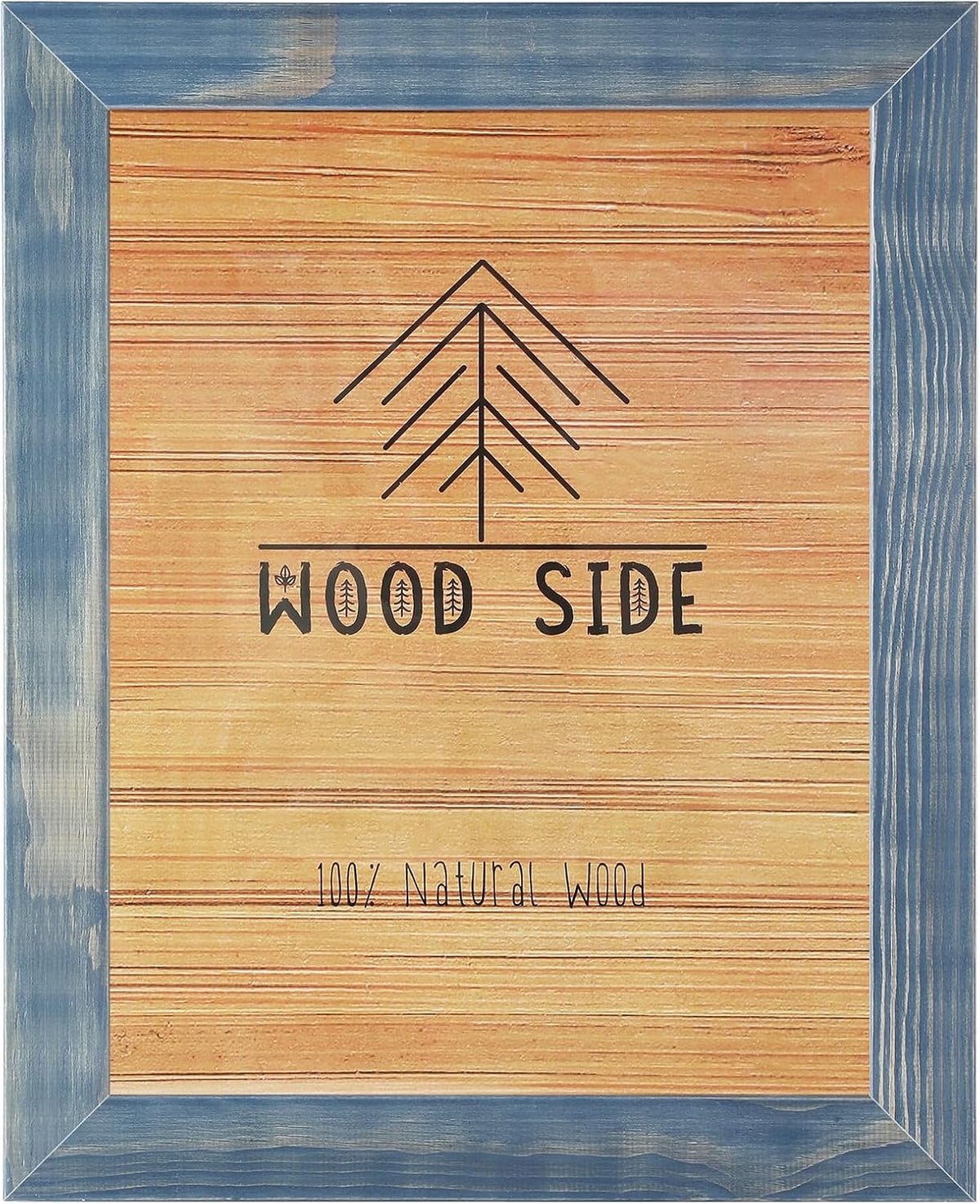 Woodside Rustic Wooden Picture Frame 11x14-100% Natural Solid Eco Distressed Wood for Wall Mounting Photo Frame - Dark Grey - Image 14
