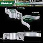 Kinnan galvanized fence gate latch angle perspective