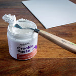 Painted artwork showcasing cracked texture finish