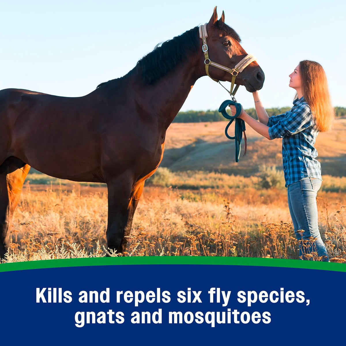 Equine insect repellent spray for repelling flies mosquitoes and gnats