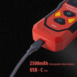 SENSYX SFD201 rechargeable gas detector being charged with a USB Type-C cable