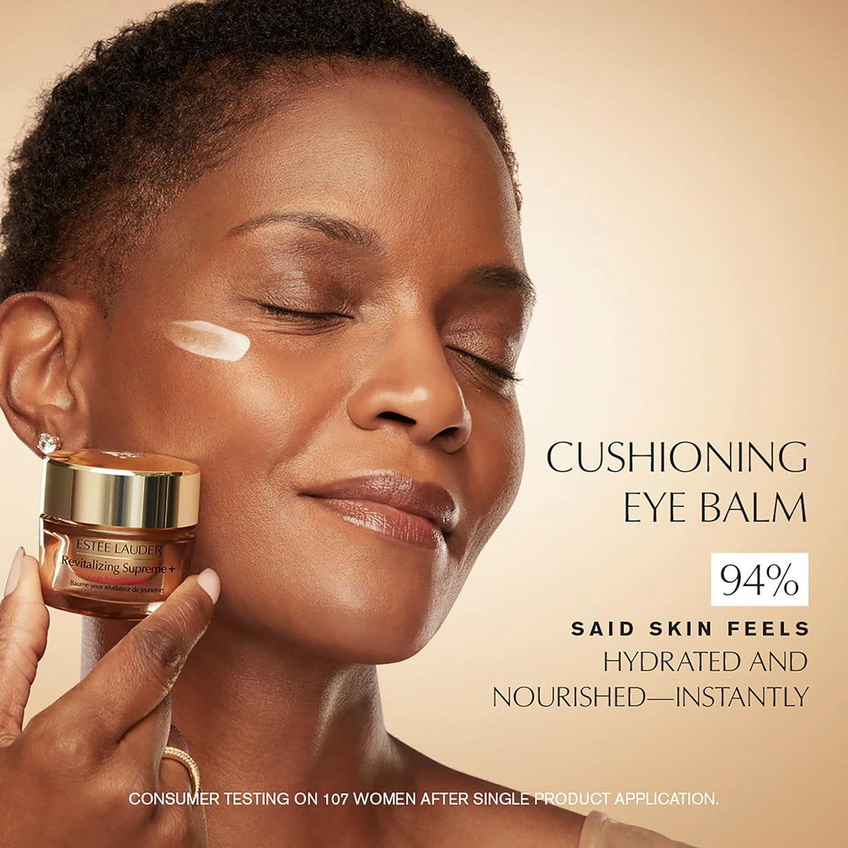 Estée Lauder nourishing eye treatment jar for reducing dark circles and wrinkles