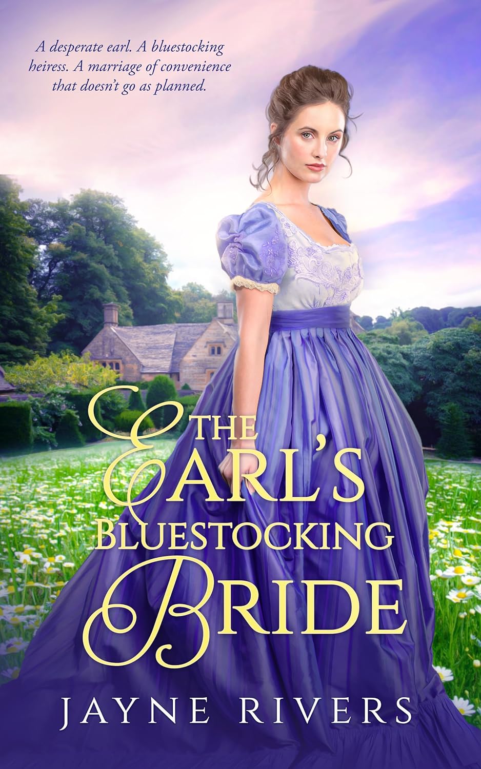 Jayne Rivers The Earls Bluestocking Bride front cover view historical romance novel