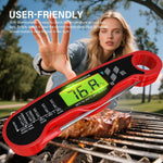 AWLKIM kitchen thermometer showing doneness chart