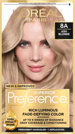 L'Oreal Paris Superior Preference Luminous Fade-Defying Permanent Hair Color, Hair Dye For Up to 9 Weeks of Radiance, Dark Ash Blonde 7A, 1 Hair Dye Kit - Image 14