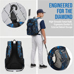 rickyh style equipment backpack featuring integrated dugout fence hook