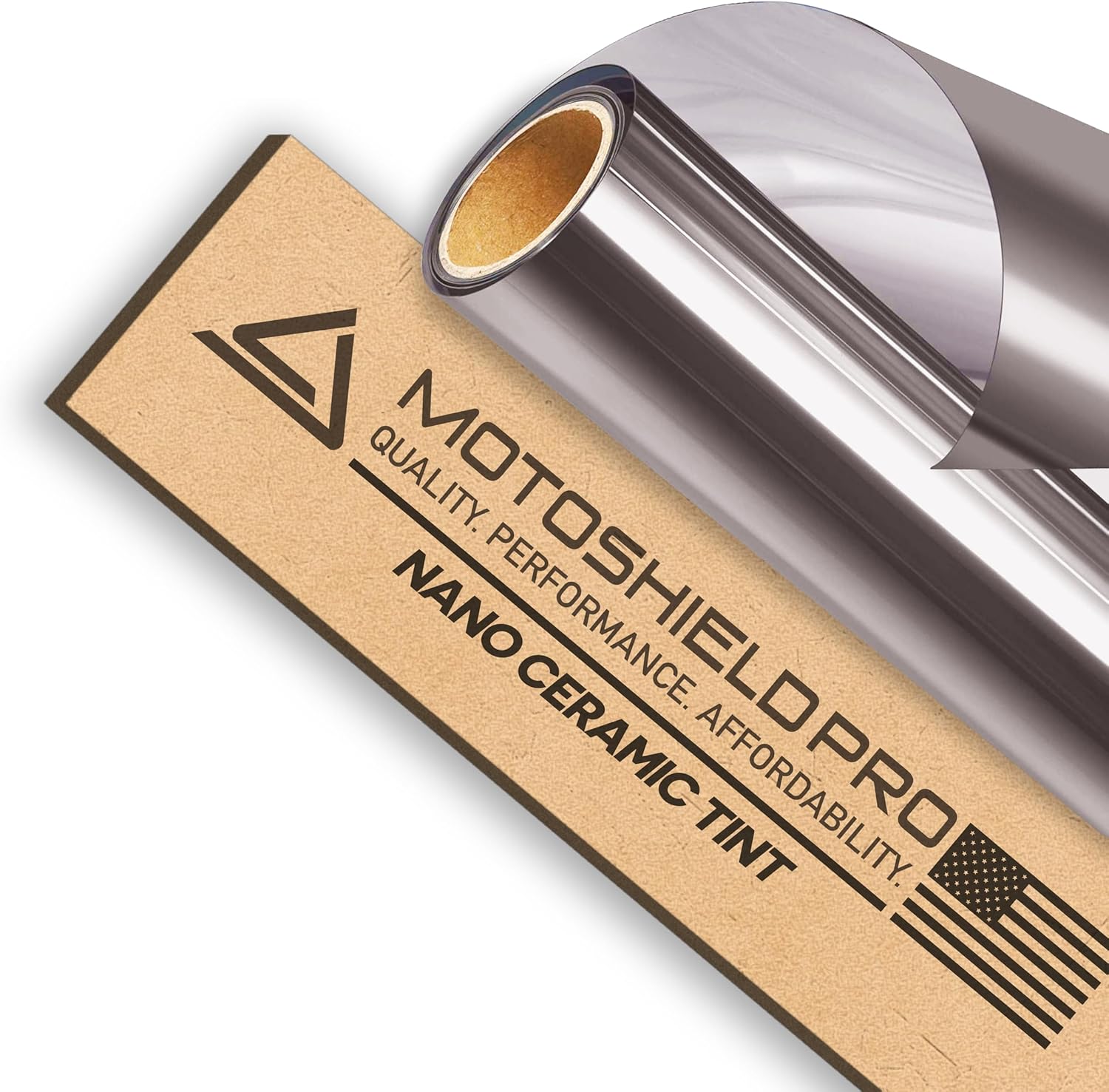 MotoShield Pro Premium Nano Ceramic Window Tint Film roll front view