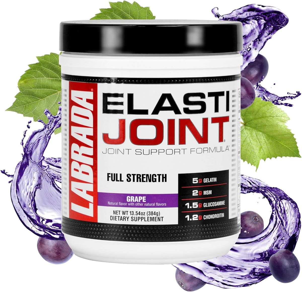 Labrada Nutrition Elastijoint, Grape - Glucosamine Joint Support Supplement Powder for Men & Women, Joint Relief & Bone Health Supplement with MSM, Glucosamine Chondroitin MSM - Gluten-Free - Image 1