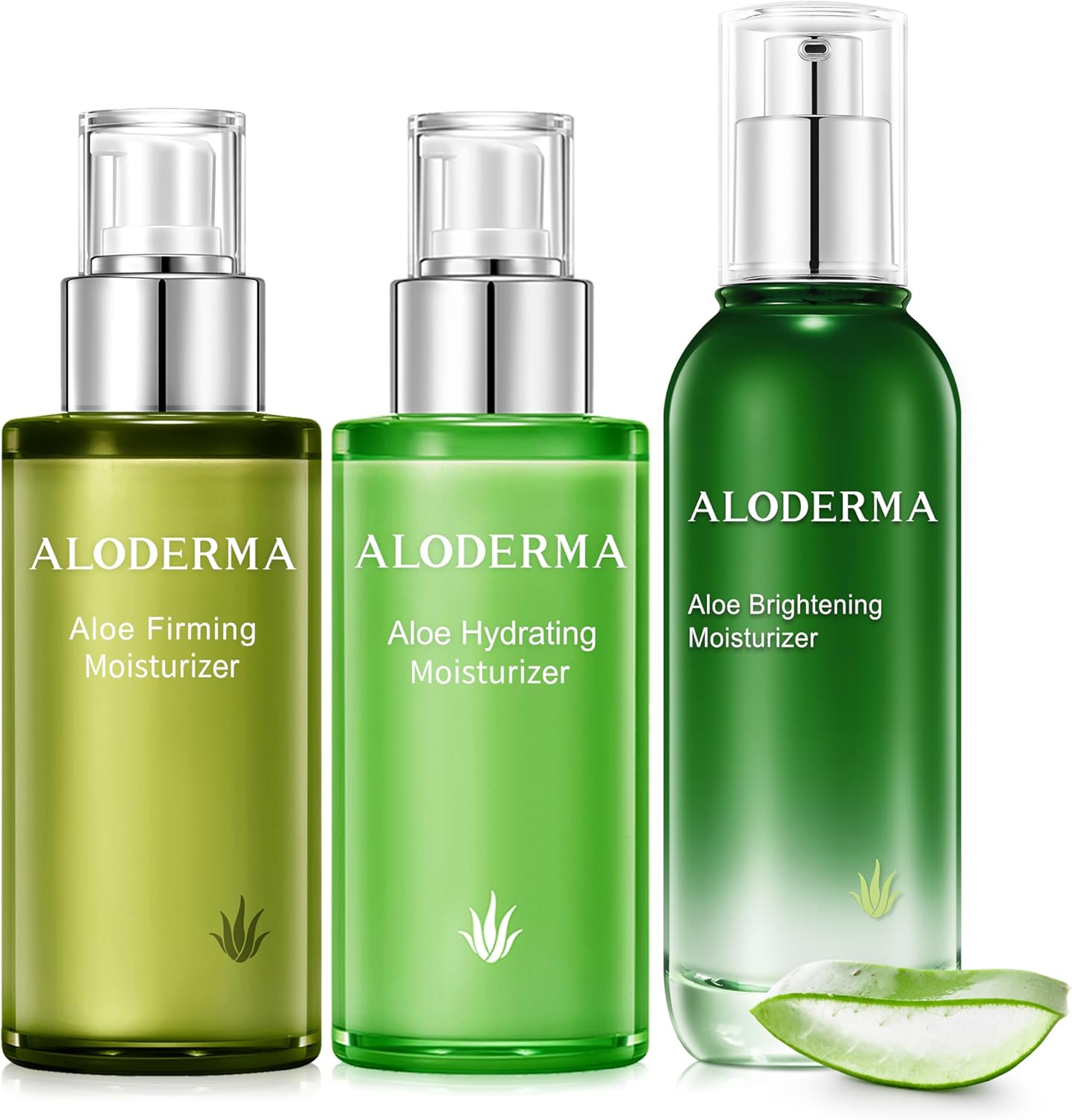 Aloderma Aloe Face Moisturizer Set front view packaging