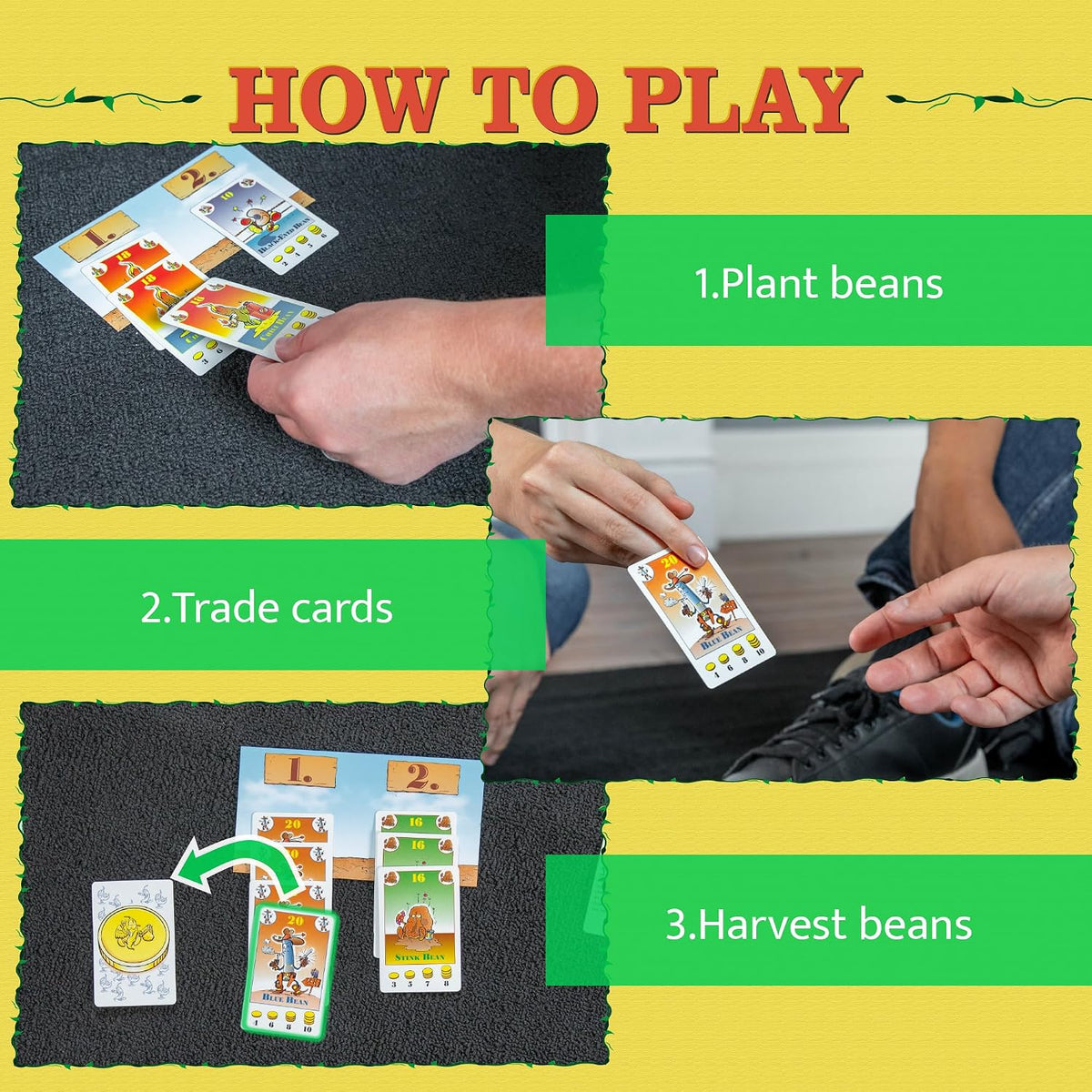 Amigo Games Bohnanza Classic Card Game - Plant & Harvest Your Beans in This Exciting Strategic Game That is Fun for the Whole Family - For Kids & Adults Ages 12 & Older - Image 3