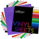TeckWrap shimmer vinyl glitter adhesive sheets pack front view