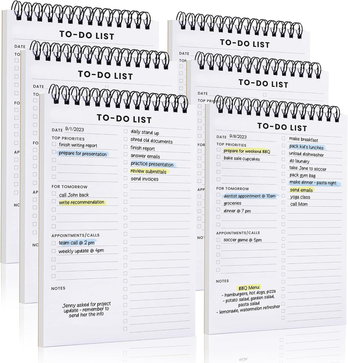 Of A Happy Kind To Do List Notepad front view layout