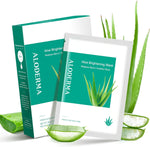 Aloderma Brightening Sheet Masks with 88 percent organic aloe vera for glowing skin