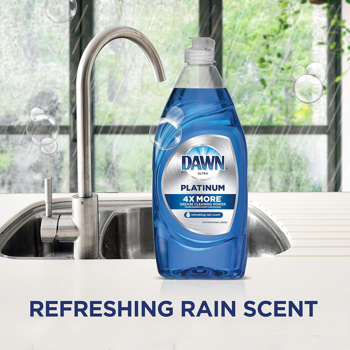 Dawn Platinum Dishwashing Liquid Dish Soap, Refreshing Rain Scent, 34 Fl Oz - Image 10