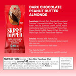 SkinnyDipped dark chocolate cocoa almonds nutrition label and ingredients list check