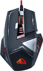 Rocksoul RSMS-00215 gaming mouse side profile displaying programmable buttons
