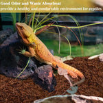 Absorbent coco coir terrarium substrate suitable for snakes and tortoises