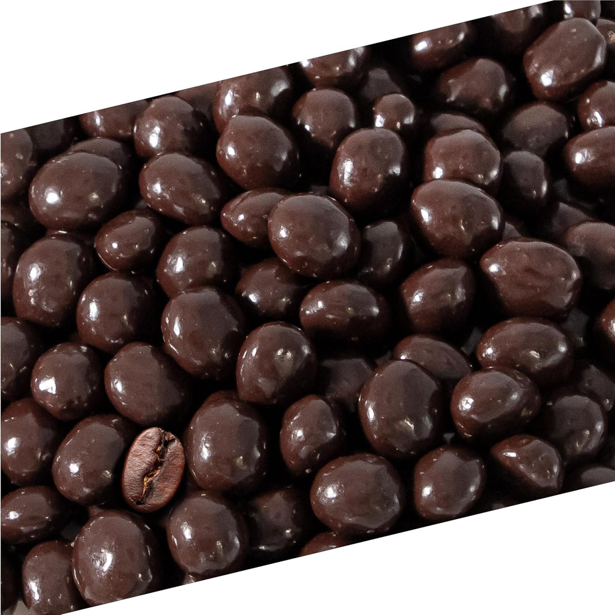 ItsDelish Dark Chocolate Covered Espresso Beans front view bag of gourmet coffee candy snack