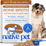 Native Pet Bone Broth for Dogs - Made with Real Beef Bone Broth, Dog Food Toppers for Picky Eaters - Provides Extra Hydration & Nutrition for Joint Strength, Immunity & Heart Health-48 Scoops - Image 1