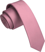 JEMYGINS 1.58" Solid Color Skinny Tie Slim Necktie for Men(4cm) - Image 12