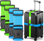 Luggage Straps for Suitcases, Adjustable Lockable Suitcase Straps | Lockable Against Accidental Opening, Easy to Identify Travel Accessories, Add a Bag Connector Holds Suitcase(4Colour, 4 Pack) - Image 12