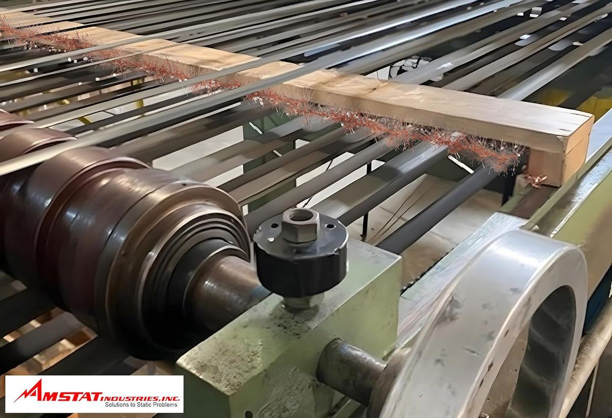 Demonstration of cutting copper tinsel for workspace fit
