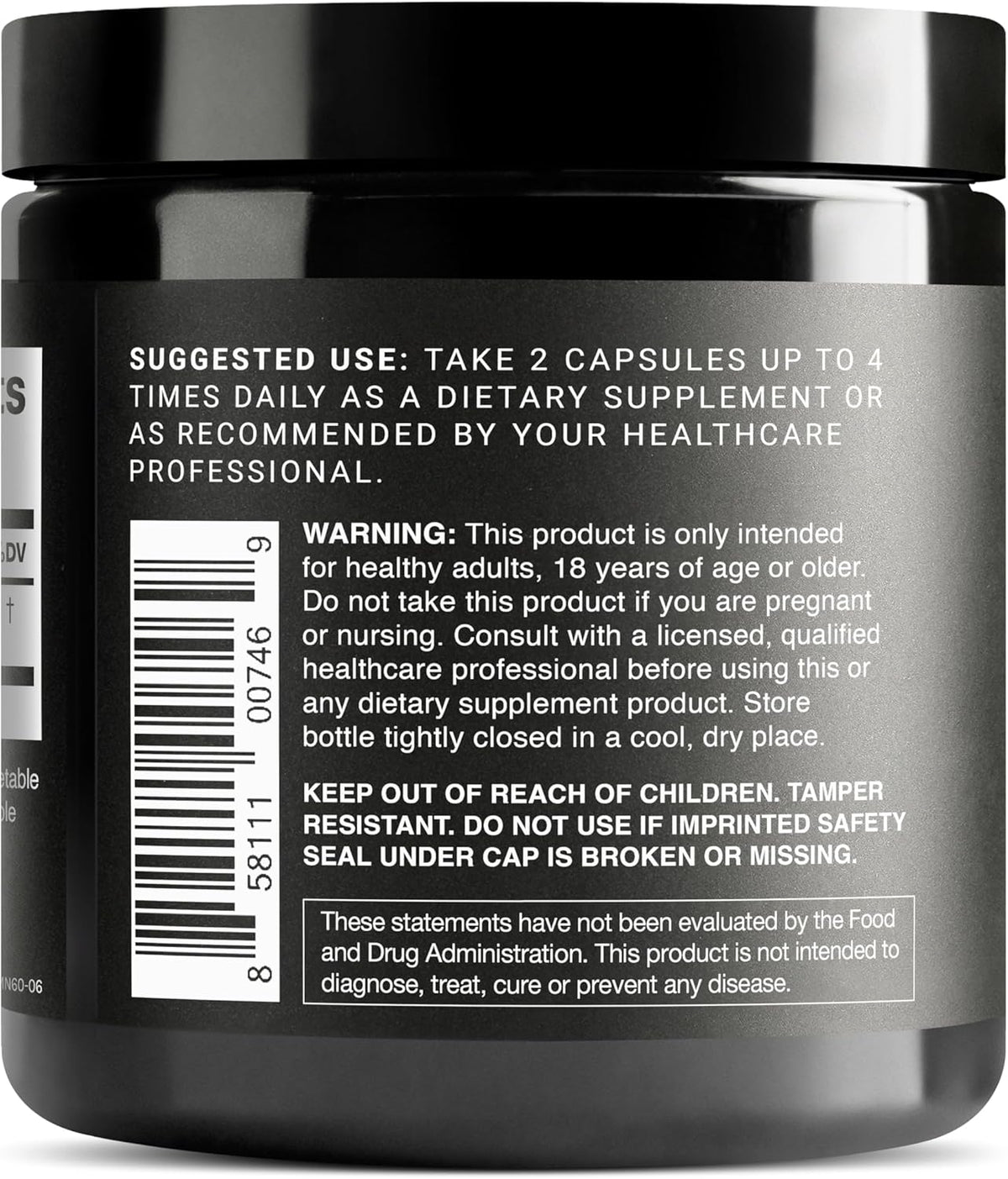 Toniiq Ultra High Purity Stabilized NMN capsules showing non GMO assurance seal
