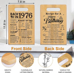 YeohJoy bamboo cutting board reverse view with recipe design