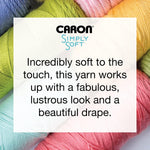 Self-striping multicolored yarn display for craft projects