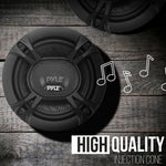 Pyle triaxial car audio speaker side profile mounting depth