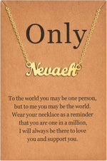 Lcherry stainless steel nameplate pendant lifestyle shot