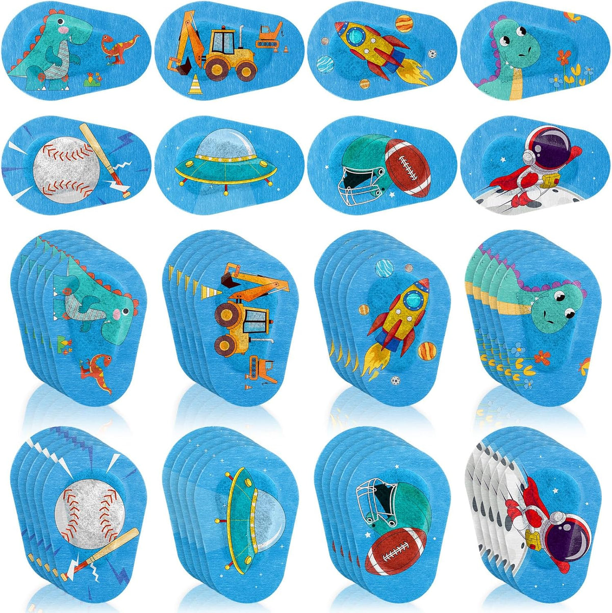 Panitay kids eye patches for boys front view pack of forty