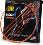 Close-up of multi-color coated guitar strings with K3 technology