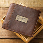 Christian Art Gifts bifold wallet antique brass scripture badge detail