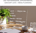 Russell+Hazel acrylic dry erase board base stand detail