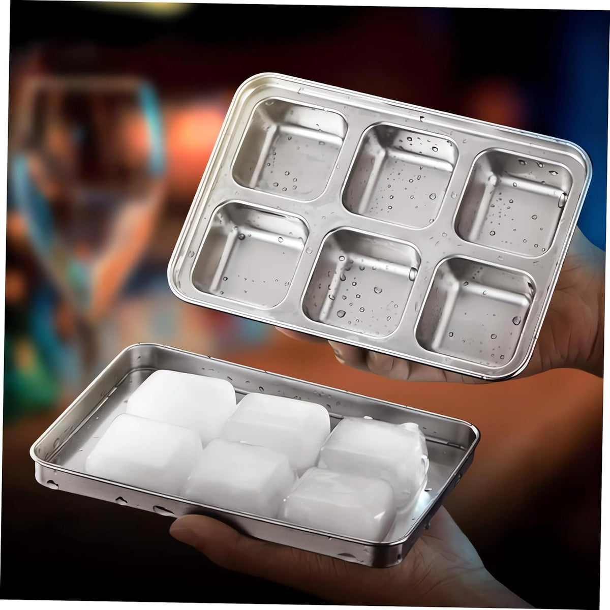Vortihive ice cube tray lifestyle use in kitchen