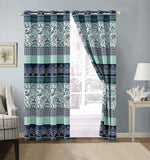 Grand Linen bedspread folded to display reversible pattern details